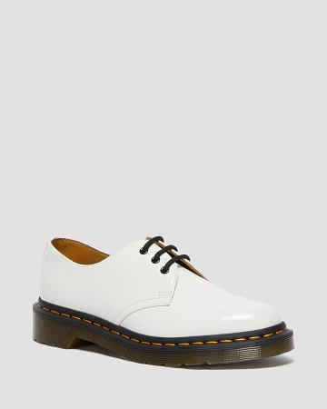 Women's Dr Martens 1461 Patent Leather Oxfords Shoes White | AU 362GSO